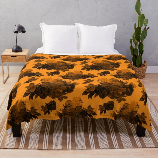 Item preview, Moody Flowers Orange Repeat 5748 designed and sold by Art in My Loft.