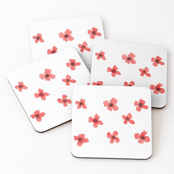 Item preview, red flower set designed and sold by averypwilson.