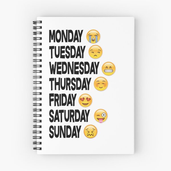 Item preview, EMOJI DAYS OF THE WEEK designed and sold by Ben Robertson.