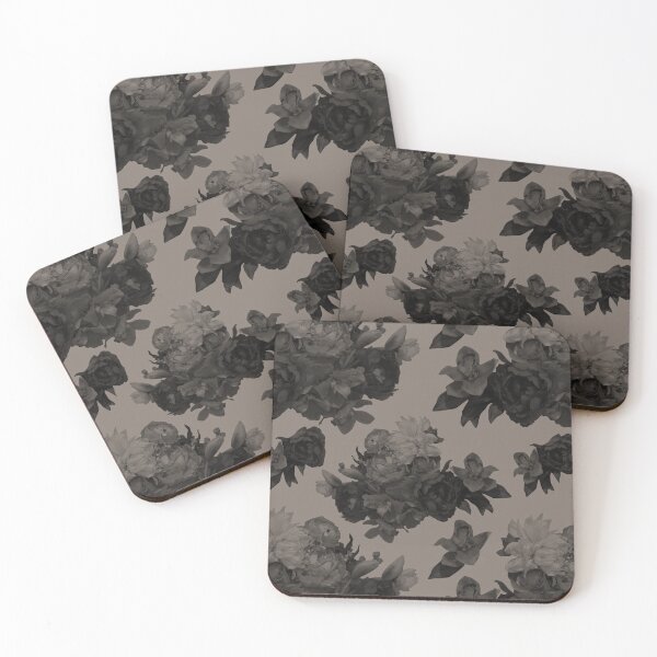 Item preview, Moody Flowers Warm Grey Repeat 5748 designed and sold by Art in My Loft.