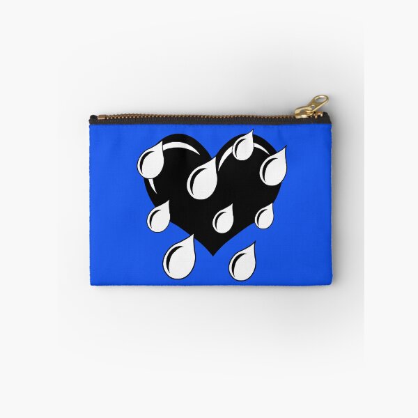 Item preview, Weeping Heart in Black and White (blue background) designed and sold by RawSunArt.