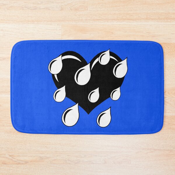 Item preview, Weeping Heart in Black and White (blue background) designed and sold by RawSunArt.