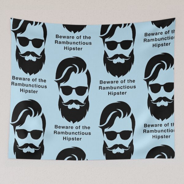 Item preview, Beware of the Rambunctious Hipster designed and sold by JenGo Creative.