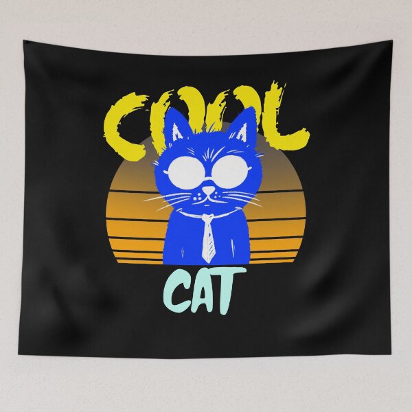 Item preview, 80's Vintage Cute Cool Cat designed and sold by SofThies.