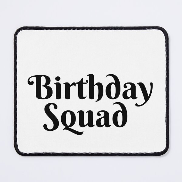 Item preview, happy Birthday squad gift for birthday bash with gold text t- shirt designed and sold by Luckydoe1.
