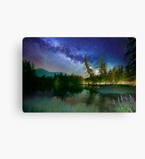 Nightrider under the Milky Way Canvas Print