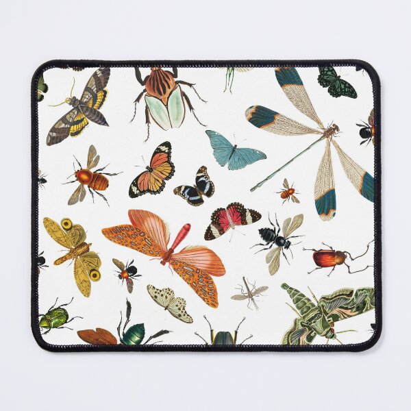 Item preview, Historical Insect Illustrations White Background Pattern designed and sold by Bumblefuzzies.