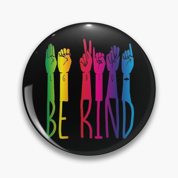 Item preview, Be Kind LGBTQ Pride Month Rainbow Sign Language Be Kind Gear designed and sold by DynamicDesign.