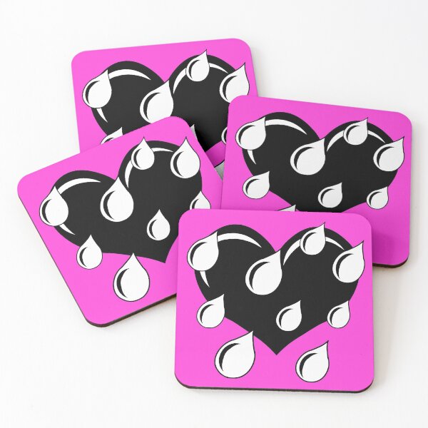 Item preview, Weeping Heart in Black and White (pink background) designed and sold by RawSunArt.