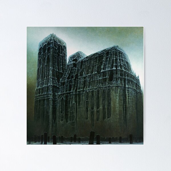 Item preview, Untitled, by Zdzisław Beksiński designed and sold by JustContemplate.