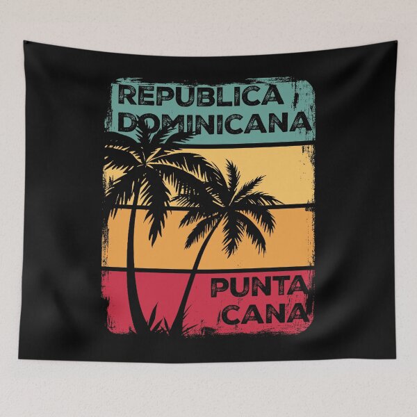 Item preview, Punta Cana Republica Dominicana vintage retro Sunset Vacation Souvenir designed and sold by Rustic Valley Studio.