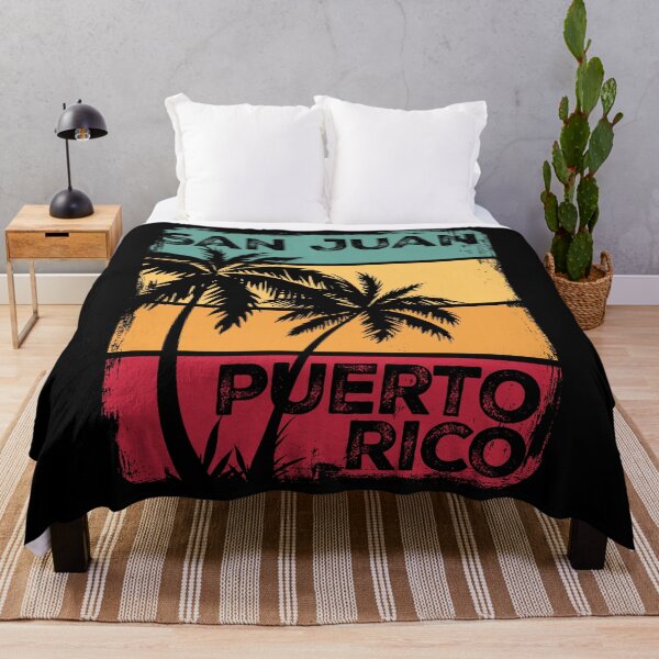 Artikelvorschau, San Juan Puerto Rico Vintage Retro Sonnenuntergang Urlaub Souvenir entworfen und verkauft von Rustic Valley Studio.
