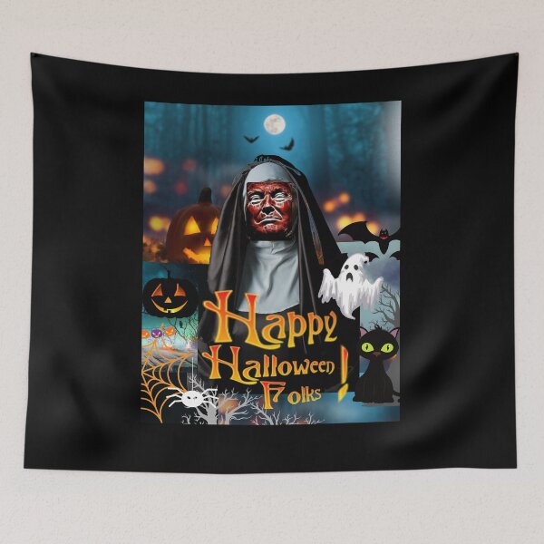 Item preview, Halloween Trump  2021 Scary Nun designed and sold by Flirt-Teez.
