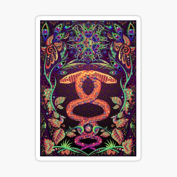 Artikel-Vorschau von Psychedelischer Ayahuasca-Schlangengeist, designt und verkauft von Andrei Verner.