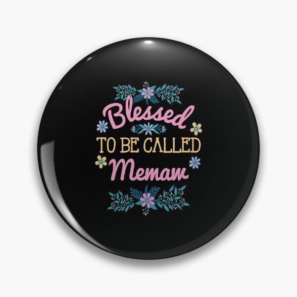 Item preview, Floral Grandmother Blessed To Be Called Memaw designed and sold by ichieli.