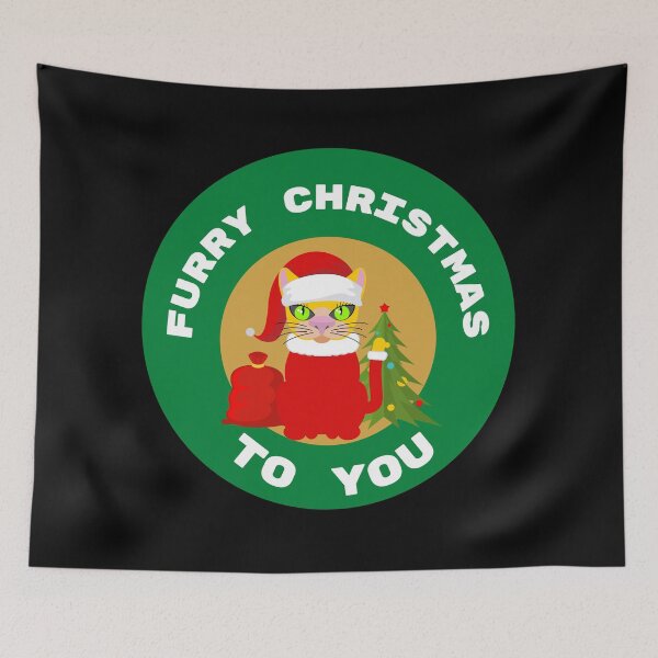 Item preview, Furry Christmas To You funny Cat design designed and sold by seelya83.