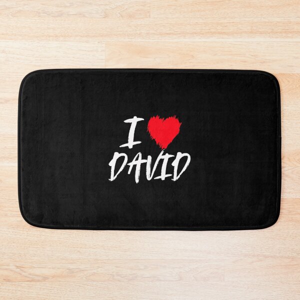 Item preview, I Love David Son Dad Husband Boyfriend Grandson Red Heart designed and sold by teatordena.