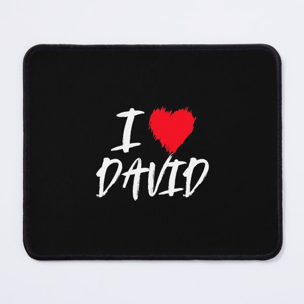 Item preview, I Love David Son Dad Husband Boyfriend Grandson Red Heart designed and sold by teatordena.