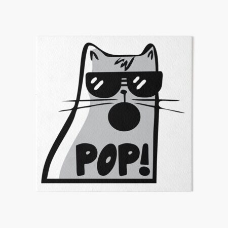 Pop Cat Meme Photographic Print for Sale by masoncarr2244