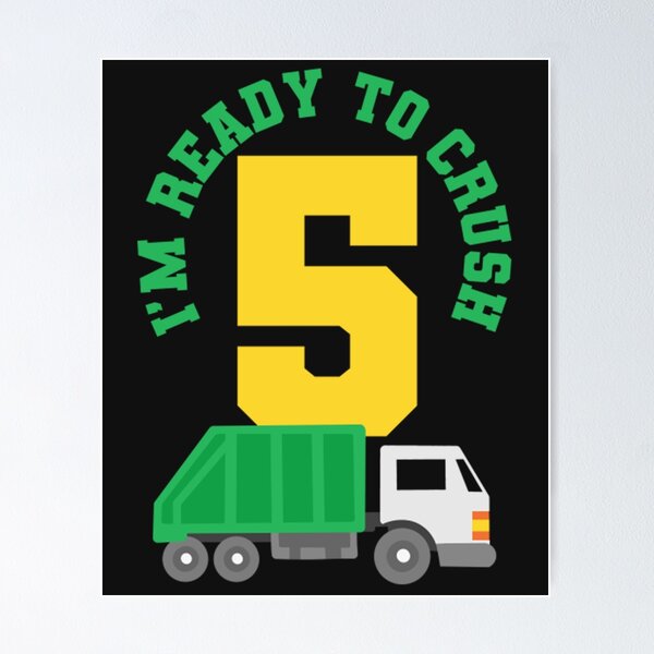 Item preview, 5th Birthday Garbage Truck designed and sold by newtmcknz.