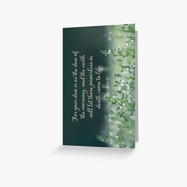 Isaiah 26:19 Greeting Card