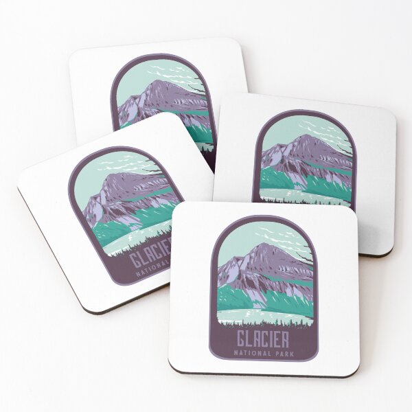 Aperçu de l'œuvre Glacier national park retro créée et vendue par JakubkoJunak.