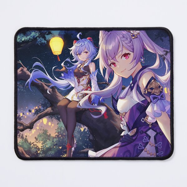 Moon Light Keqing & Ganyu Genshin Impact Mouse Pad