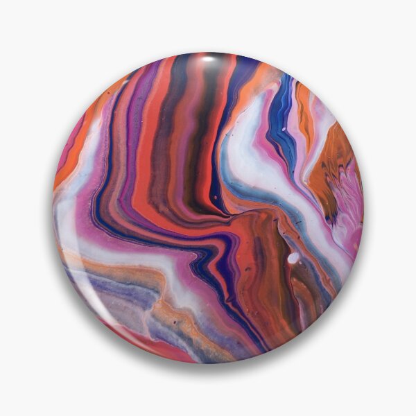 Item preview, Pink and Orange Paint Pour designed and sold by Its-AmandasArt.