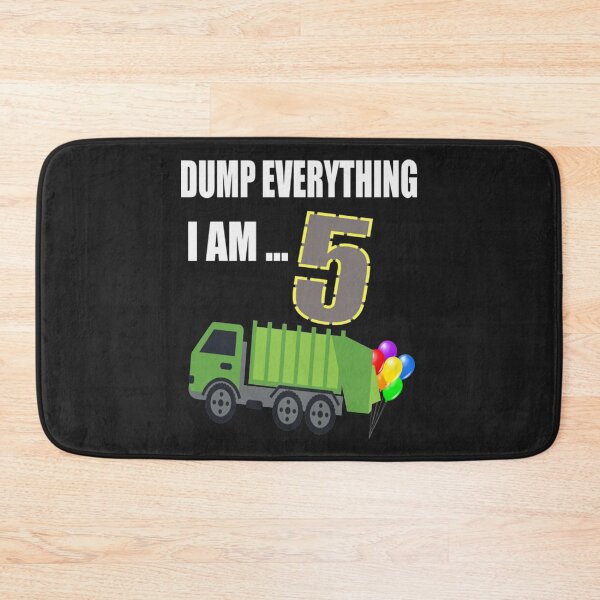 Item preview, Garbage Truck Dump Truck 5th Birthday designed and sold by newtmcknz.