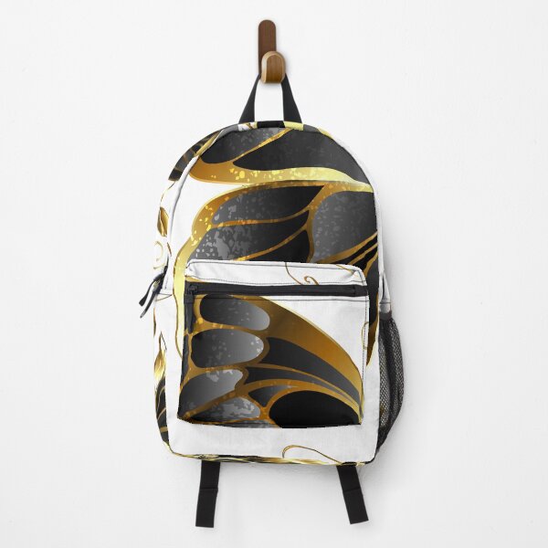 Item preview, Black and Gold Butterfly with Orchid Detail on One Wing designed and sold by BlushingCreatives.