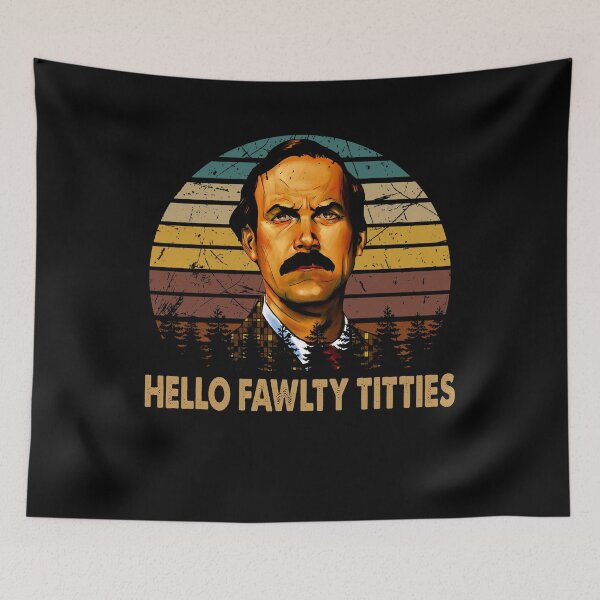 Item preview, Vintage Design Hello Fawlty Titties - Fawlty Towers TV Show designed and sold by KrystinGloria9.