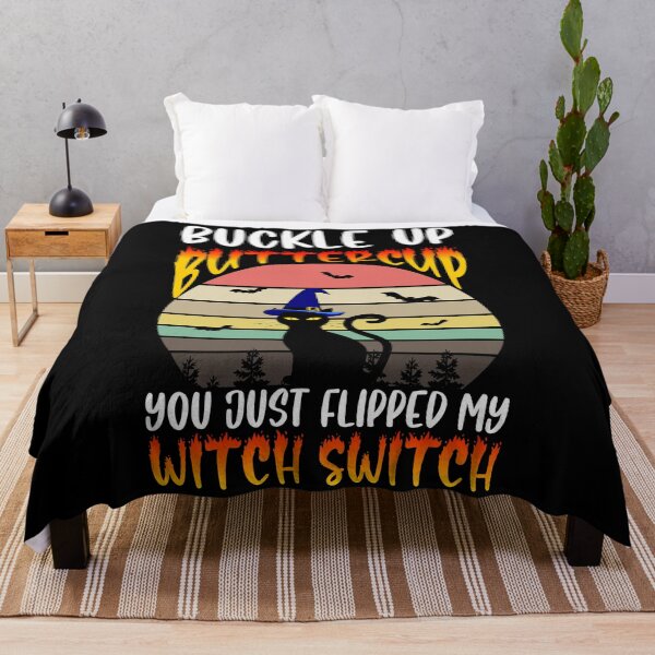 Item preview, Cat Buckle Up Buttercup You Just Flipped My Witch Switch designed and sold by DsignTByMason.