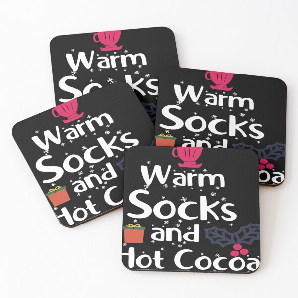 Item preview, Warm socks and hot cocoa designed and sold by pnkpopcorn.