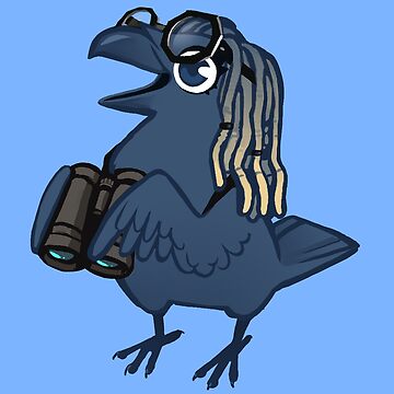 Artwork thumbnail, Bird Watcher Crow by Sabtastic