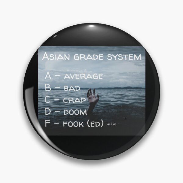 Item preview, Asian Grade System - Back To School, Asian Education designed and sold by CrazyBichAsian.