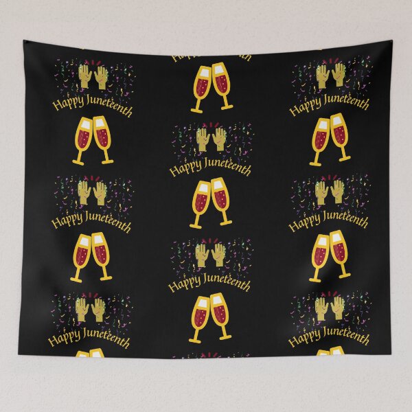 Item preview, S.O.I.L Signs- Happy Juneteenth Multi Nu gold designed and sold by TheSignsofSOIL.
