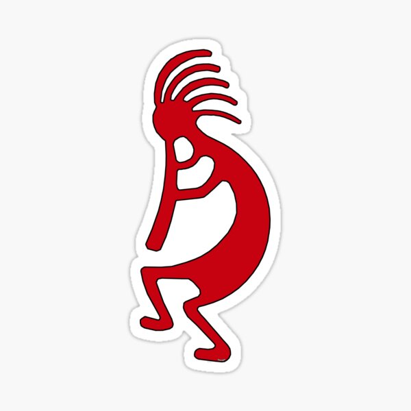 Artikel-Vorschau von Kokopelli-Rot im indianischen Stil, designt und verkauft von Havocgirl.