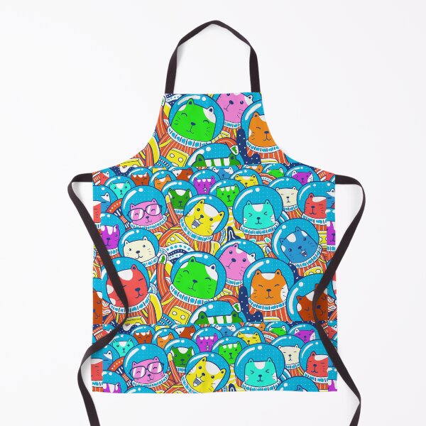Item preview, A Colorful Crowd of Catstronauts designed and sold by KrisSidDesigns.