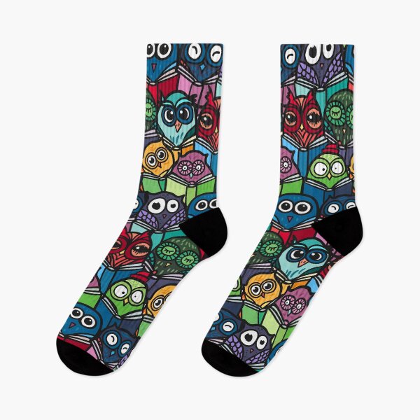 Item preview, Colorful Owls Reading Pattern designed and sold by KrisSidDesigns.