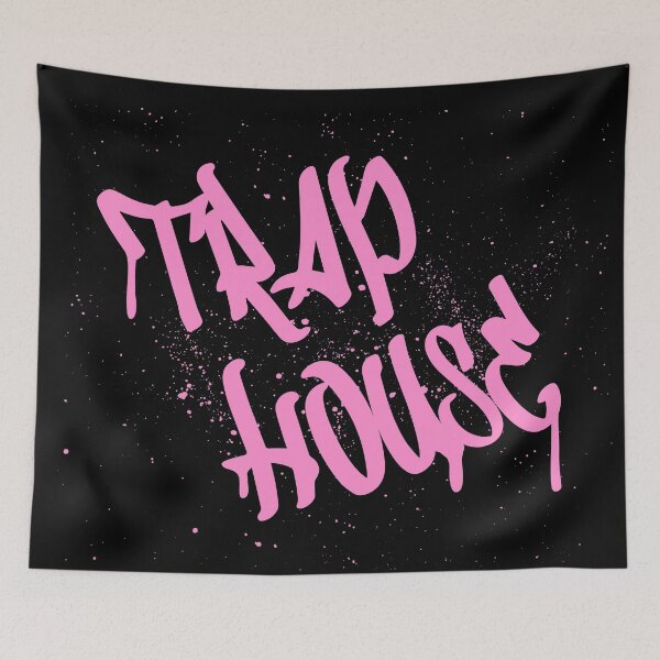 Item preview, Trap House Graffiti Black designed and sold by GlowinUp Shop.