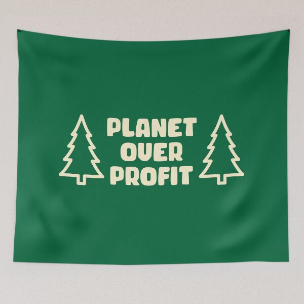 Item preview, Planet Over Profit - Climate Change Socialist designed and sold by Picket Club.