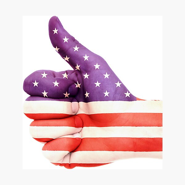 Artikelvorschau, Hand amerikanische Flagge entworfen und verkauft von Marakstore.