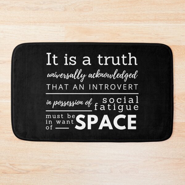Item preview, Jane Austen Parody Quote For Introverts  designed and sold by HushedCreations.