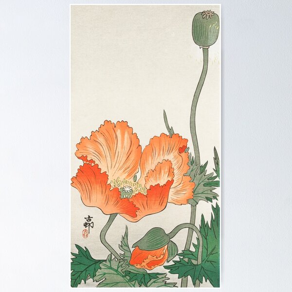 Item preview, Orange Flower  Plant By Ohara Koson designed and sold by Tamas Das.
