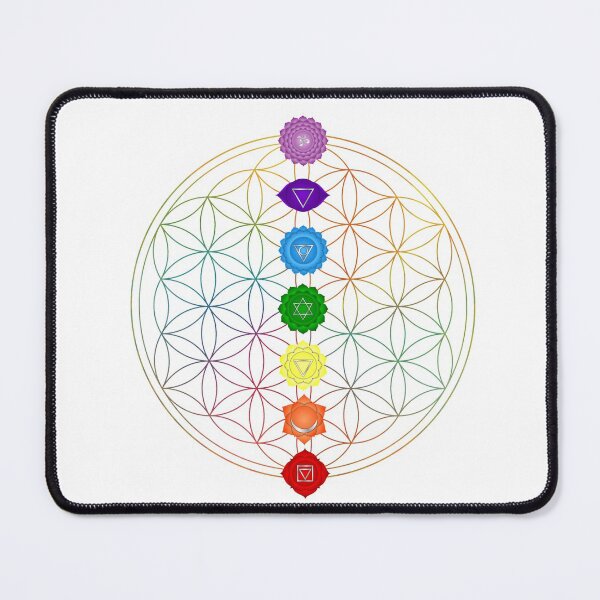 Item preview, Flower of Life Seven Chakras designed and sold by Bluepress.