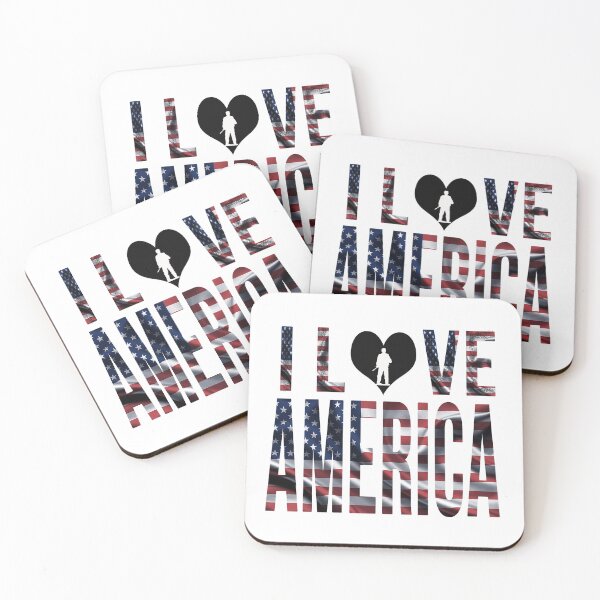 Artikelvorschau, Ich liebe Amerika Classic T-Shirt entworfen und verkauft von AGPAdesign.