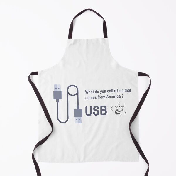Item preview, A bee that comes from America - USB Programming Dev Joke designed and sold by devtshirts.