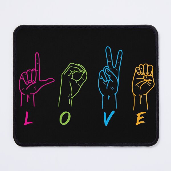 Item preview, Deaf Awareness Rainbow Colors Sign Language LOVE Hands designed and sold by TIGERCRYZ.