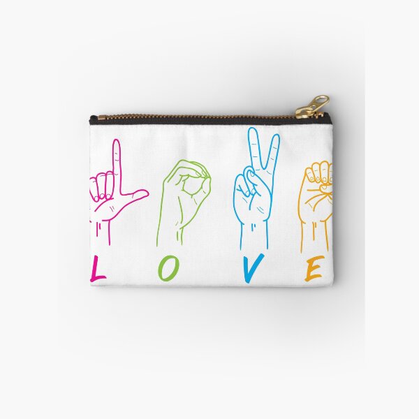 Item preview, Deaf Awareness Rainbow Colors Sign Language LOVE Hands designed and sold by TIGERCRYZ.