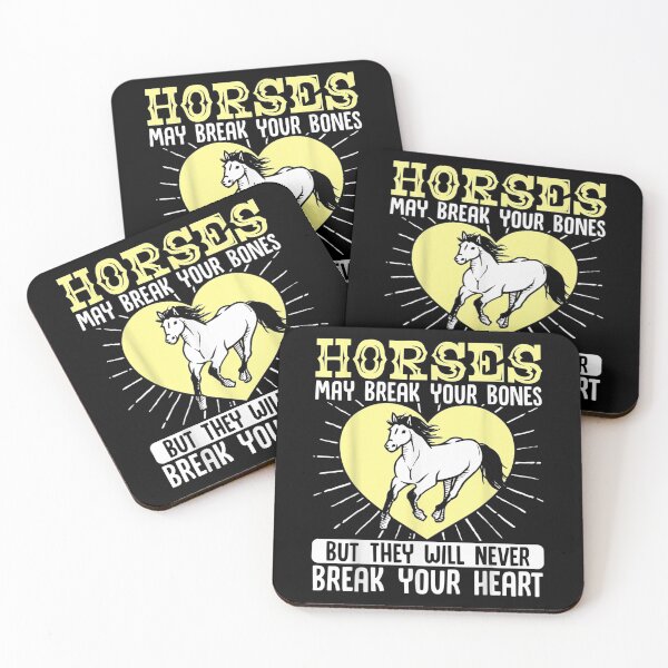 Item preview, Equestrian Riding Horses May Break Your Bones Heart Girl  designed and sold by GarrickShop.